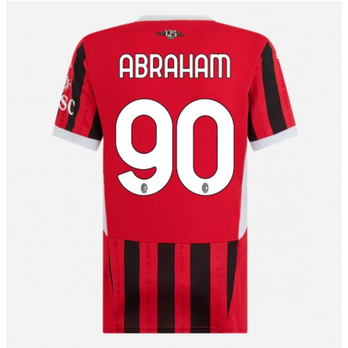 Fotballdrakt Dame AC Milan Tammy Abraham #90 Hjemmedrakt 2024-25 Kortermet